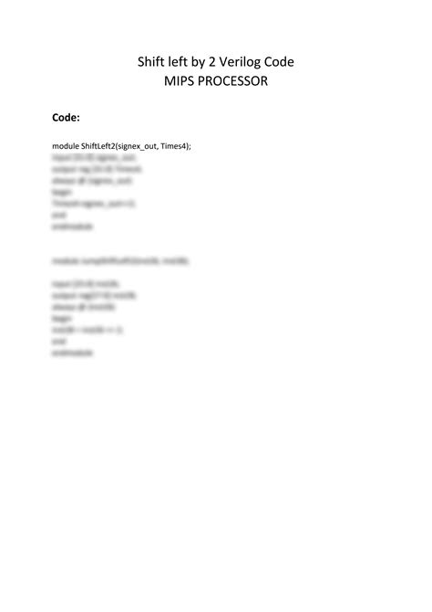 Image result for MIPS Processor Verilog Code