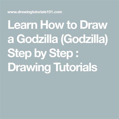 Image result for Godzilla Drawing Tutorial Easy