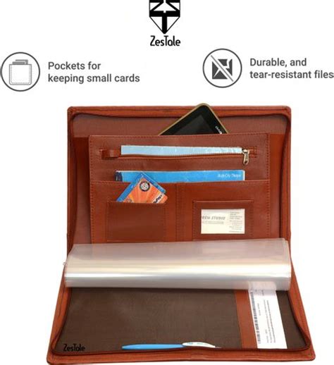 Flipkart.com | ZesTale Professional leatherette 4 Ring Document File ...