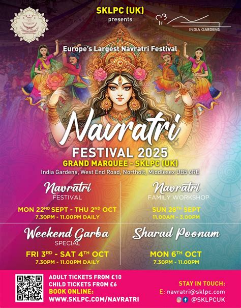 SKLPC (UK) Presents – Navratri Festival 2025, SKLPC (UK), Harrow ...