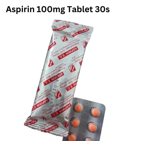 Aspirin 100mg Enteric Coated Tablets 30s for Fever and Headache Relief | Shopee Singapore