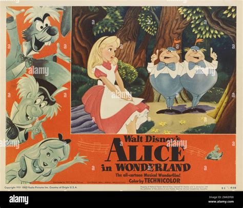Alice In Wonderland Poster 1951 Walt Disney's Alice In Wonderland