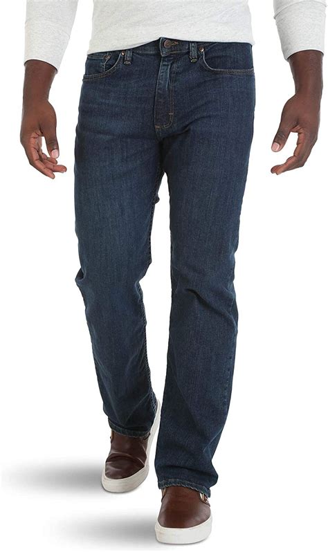 Wrangler Authentics Men's Comfort Flex Waist Relaxed Fit Jean, Carbon ...