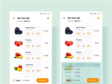Shopping Cart - Grocery App | Groceries app, App design inspiration ...