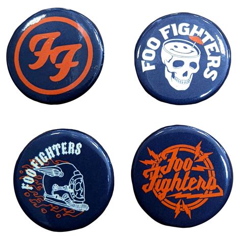 Foo Fighters 'Logos' Button Badge Pack | Eyesore Merch