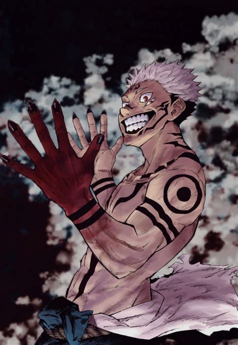 Jujutsu Kaisen Sukuna art wallpaper manga (com imagens  