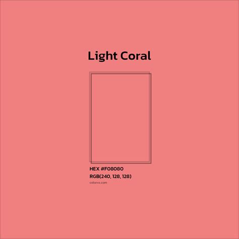 About Light Coral - Color codes | Matching colors and paints - colorxs.com