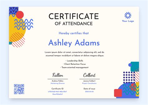 15+ Free Attendance Certificate Templates & Inspirations