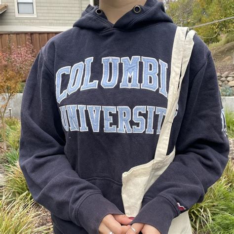 Columbia University Hoodie Size: M Material:... - Depop