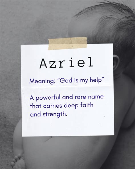 Azriel: Beautiful Hebrew Boy Names with Meaning – Rare and Timeless ...