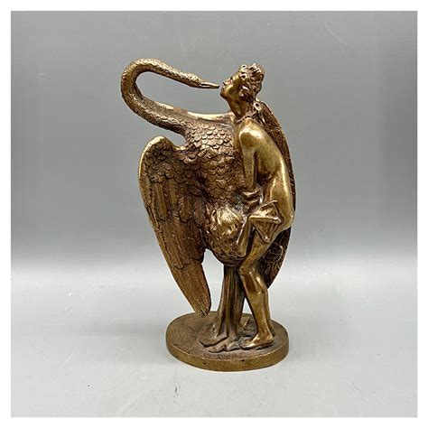 Leda and the Swan Greek Mythological Sculpture Zeus in Bronze Sex Museum Amsterdam Rare Piece ...