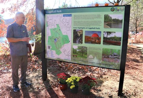 Fitchburg Trails Wayfinding Signage project commemorated at Coggshall Park