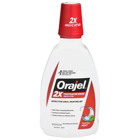 Orajel For Toothache Double Medicated Rinse - Shop Mouthwash at H-E-B