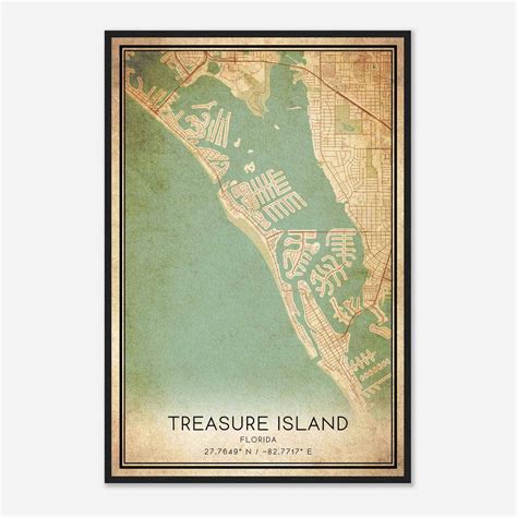 Map Of Florida Treasure Island | Maps Of Florida