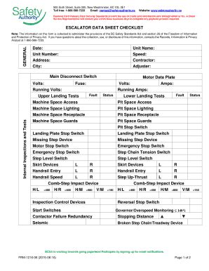 2011 Form IL Checklist - Escalator or Moving Walk Inspection - City of ...