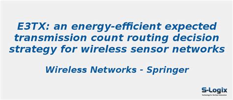 An energy-efficient expected transmission count routing - NS2 Projects ...
