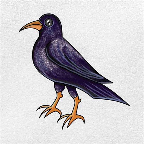 Image result for Crow Drawing Tutorial
