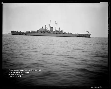 [3150 x 2532]USS Newport News (CA-148) off Newport News, VA, Jan 31 ...