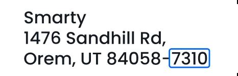 My Zip Code Extra 4 Digits 的图像结果