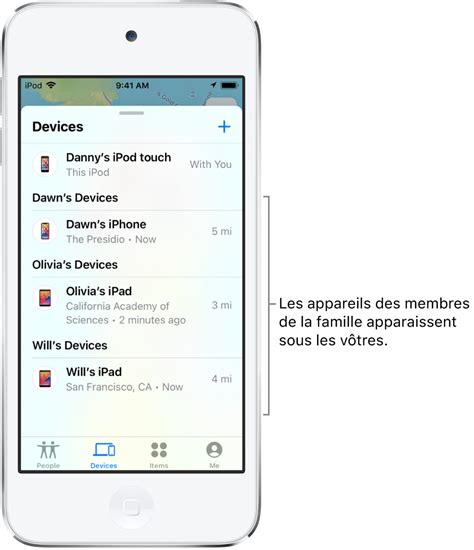 Partager des positions avec les membres de la famille et localiser ...