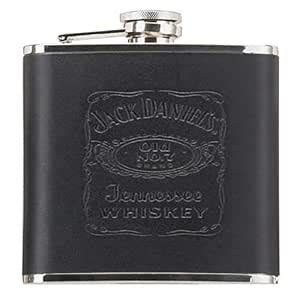 Buy Jack Daniel's 18-Ounce Leather-Covered Flask Online at Low Prices ...