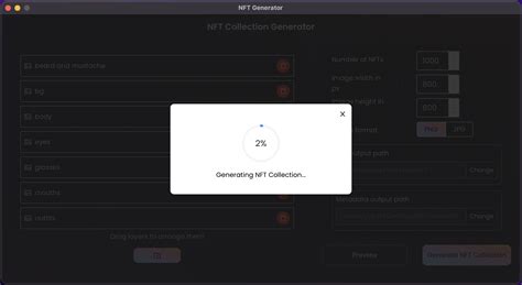 NFTS Generating Code 的图像结果