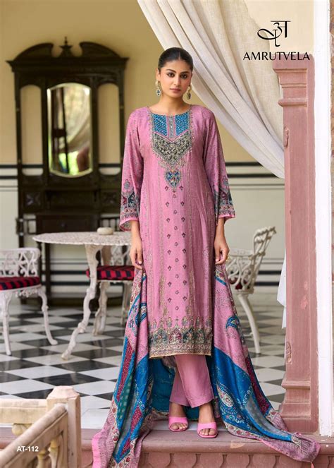 AMRUTVELA AT 112 VISCOSE DIGITAL PRINT WITH DESIGNER WORK PAKISTANI ...