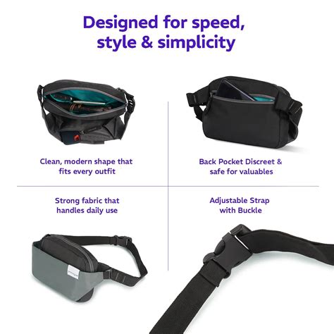 Buy Black Waist Bag Rover for Outdoor Adventures | Provogue