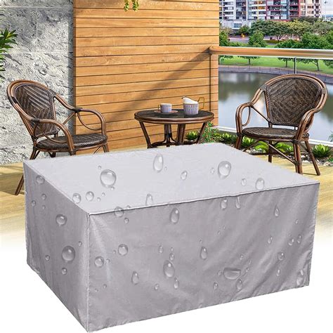 HYFBH Garden Furniture Covers Waterproof 210x200cm, Oxford Fabric ...