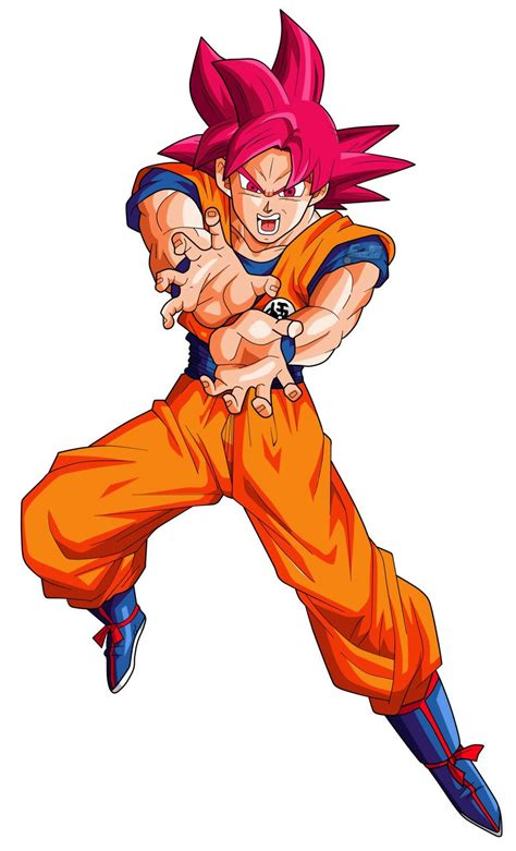 Goku SSJ God (Universo 7) | Personajes de goku, Figuras de goku ...