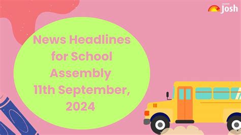 Today’s School Assembly News Headlines (11th September): Deep ...