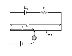 A potentiometer wire of Length `L` and a resistance `r` are connected ...