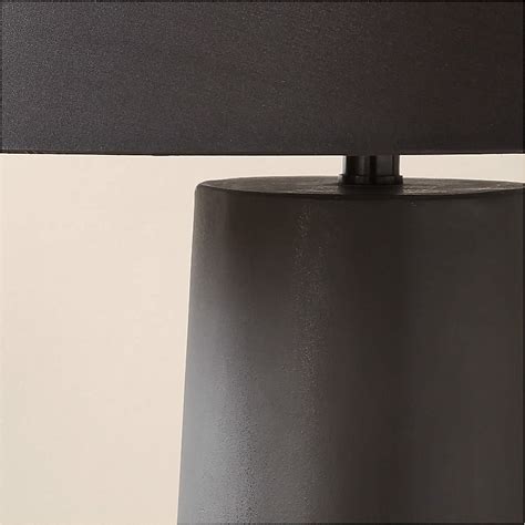 Polar Black Cement Floor Lamp + Reviews | CB2