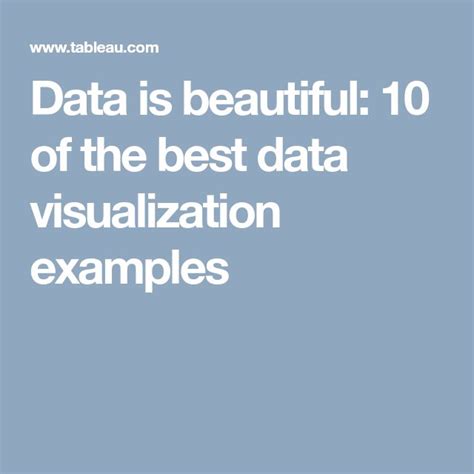 Good Examples of Data Visualization 的图像结果