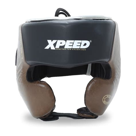 Xpeed Premium Leather Headguard for Boxing, Karate, MMA, Kickboxing ...