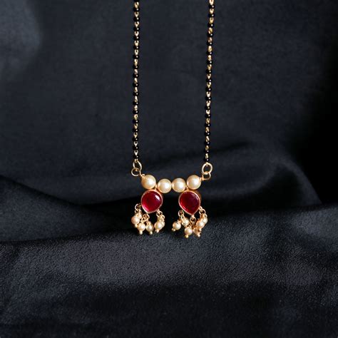 Two Drop 1 Line Mangalsutra by Pratha - Jewellery Studio