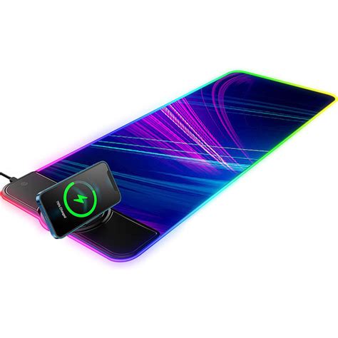 Игровой коврик для мыши RGB с беспроводной зарядкой 15 Вт Magsafe ...