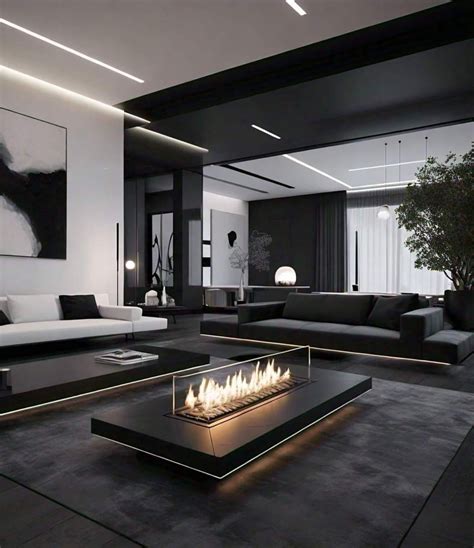 Transform Your Living Room with These 29 Black and White Designs ...