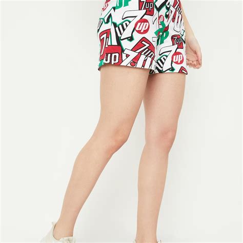 Buy Women 7 Up Printed Sports Shorts Online at just Rs. 499.0 ...
