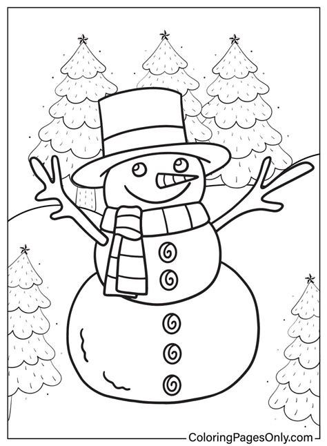 124 Free Printable Snowman Coloring Pages
