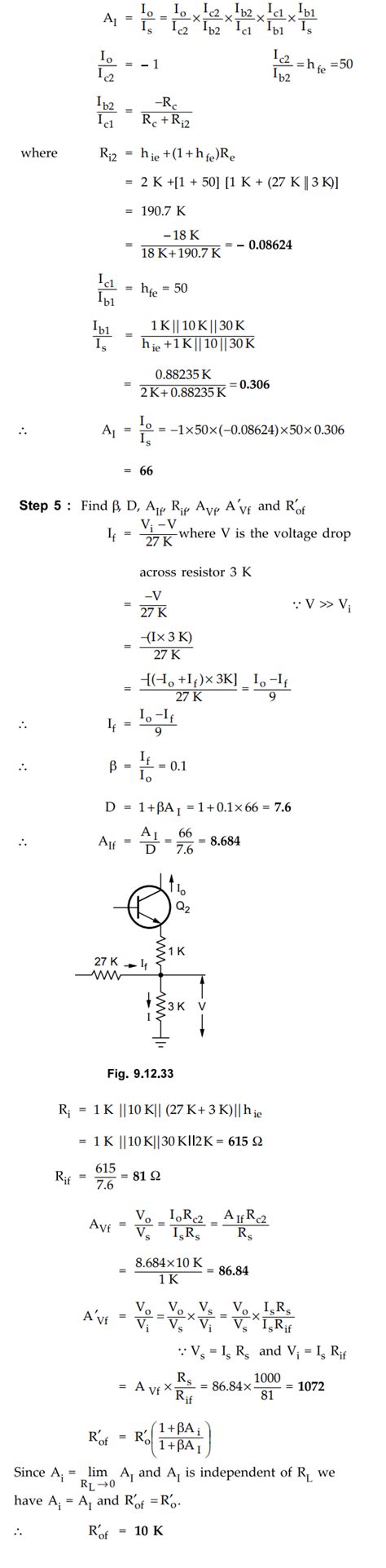 Analysis of Feedback Amplifiers