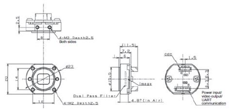 STC Series (Small Board Camera) Small Board Camera/Dimensions | OMRON ...