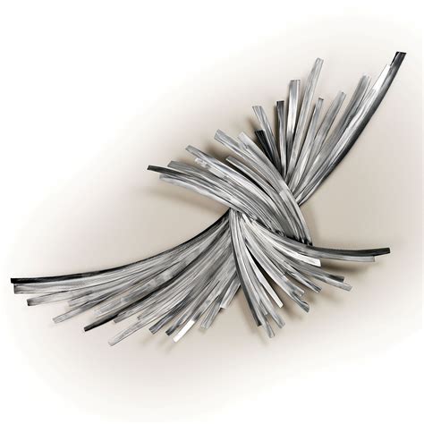 Infinity Silver Metal Wall Sculpture