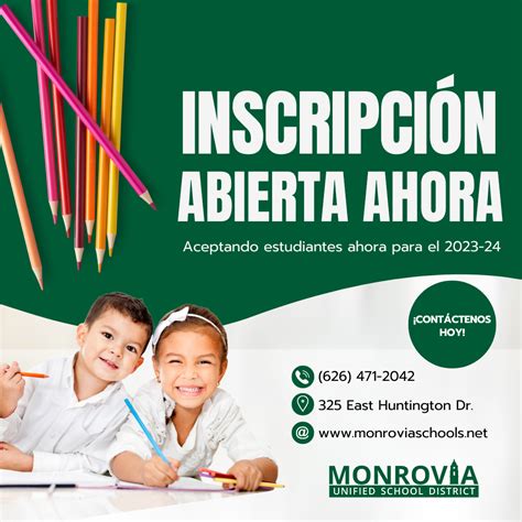 Monrovia Unified is Now Accepting New Student Enrollment for 2023-24 ...