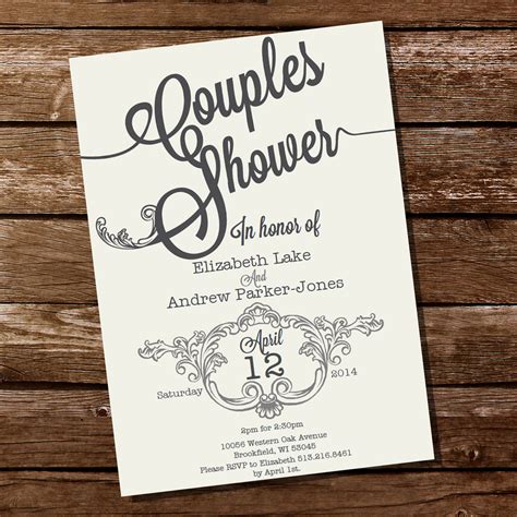 Vintage Couples Shower Invitation – Sunshine Parties