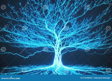 Neuron Nerve Cells As a Tree Branches. Neural Network of Human Brain Branch for Neuroscience ...