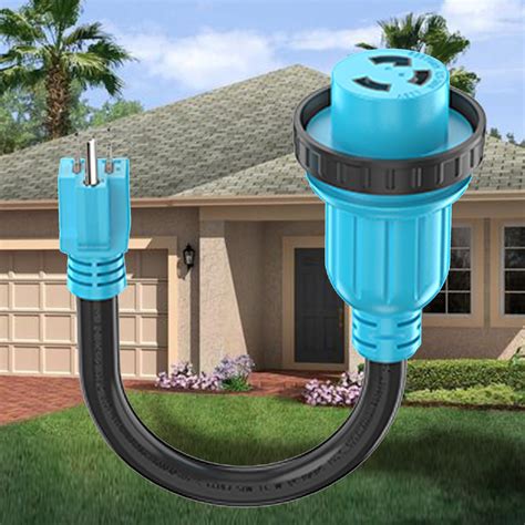 Circlecord 30 AMP to 15 AMP 110 Volt RV Adapter Cord with Locking ...