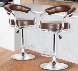 Da URBAN Classic Brown Pack of 2 Revolving Kitchen / Café / Stores Bar ...