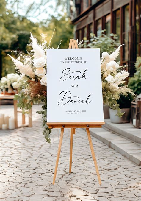 Personalised wedding welcome sign custom wedding sign welcome to our ...