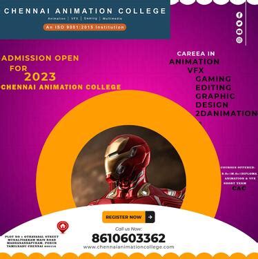 DIPLOMA IN ANIMATION AND VFX IN CHENNAI ANIMATION COLLEGE In Alandur ...